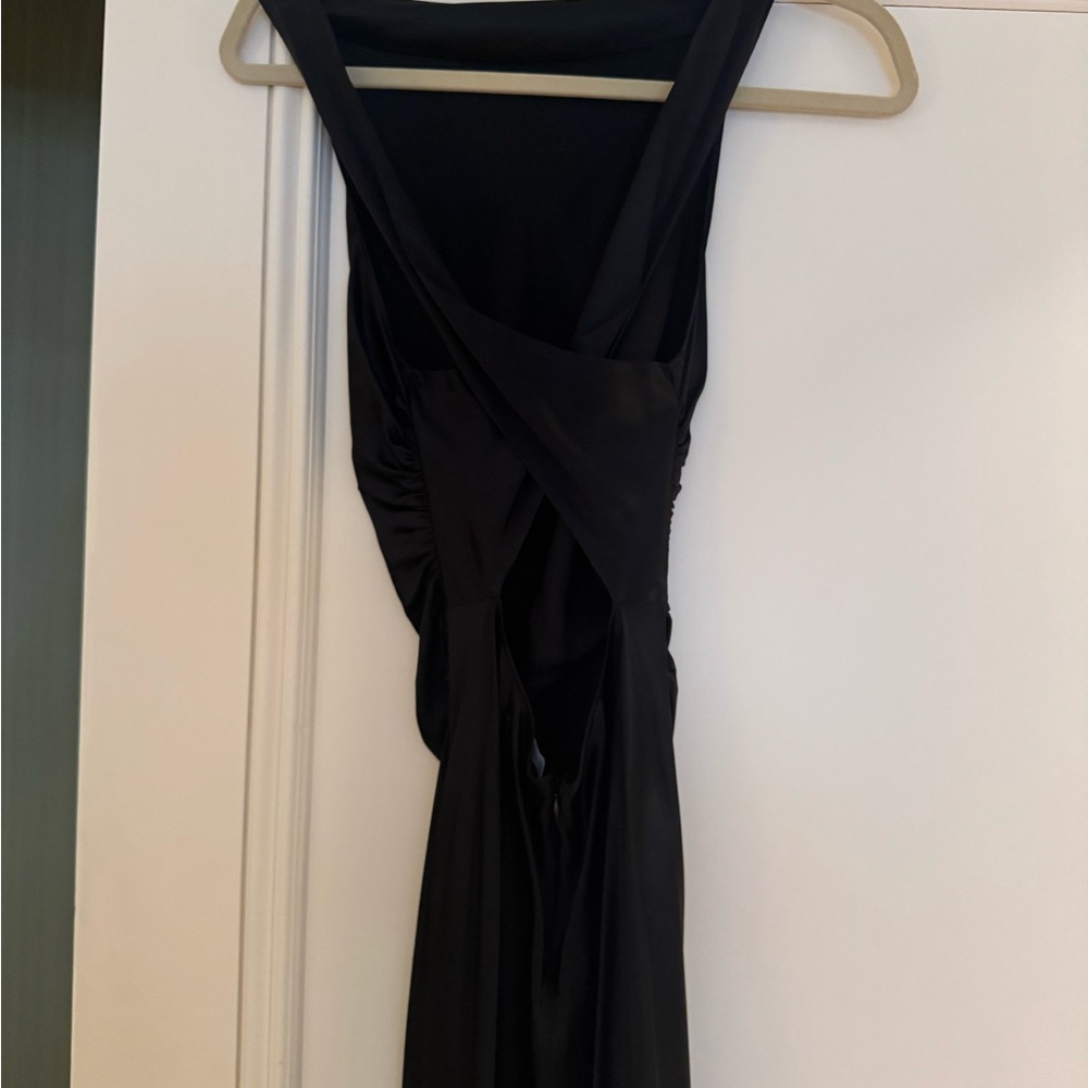 Reformation cassette silk Black Maxi Dress - Picture 4 of 6